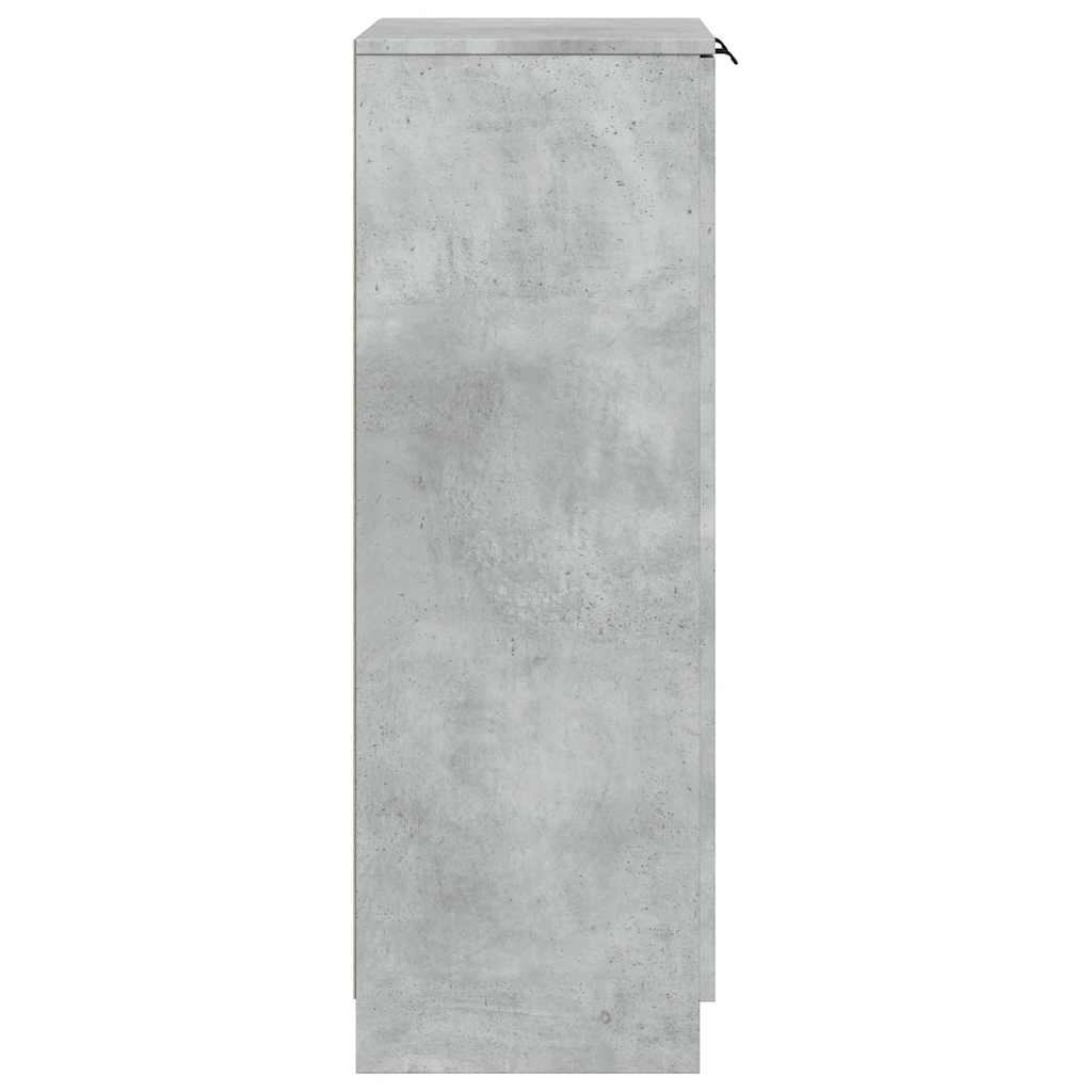 Schoenenkast 59x35x100,5 cm bewerkt hout betongrijs is nu te koop bij PeponiXL, paradijselijk wonen!