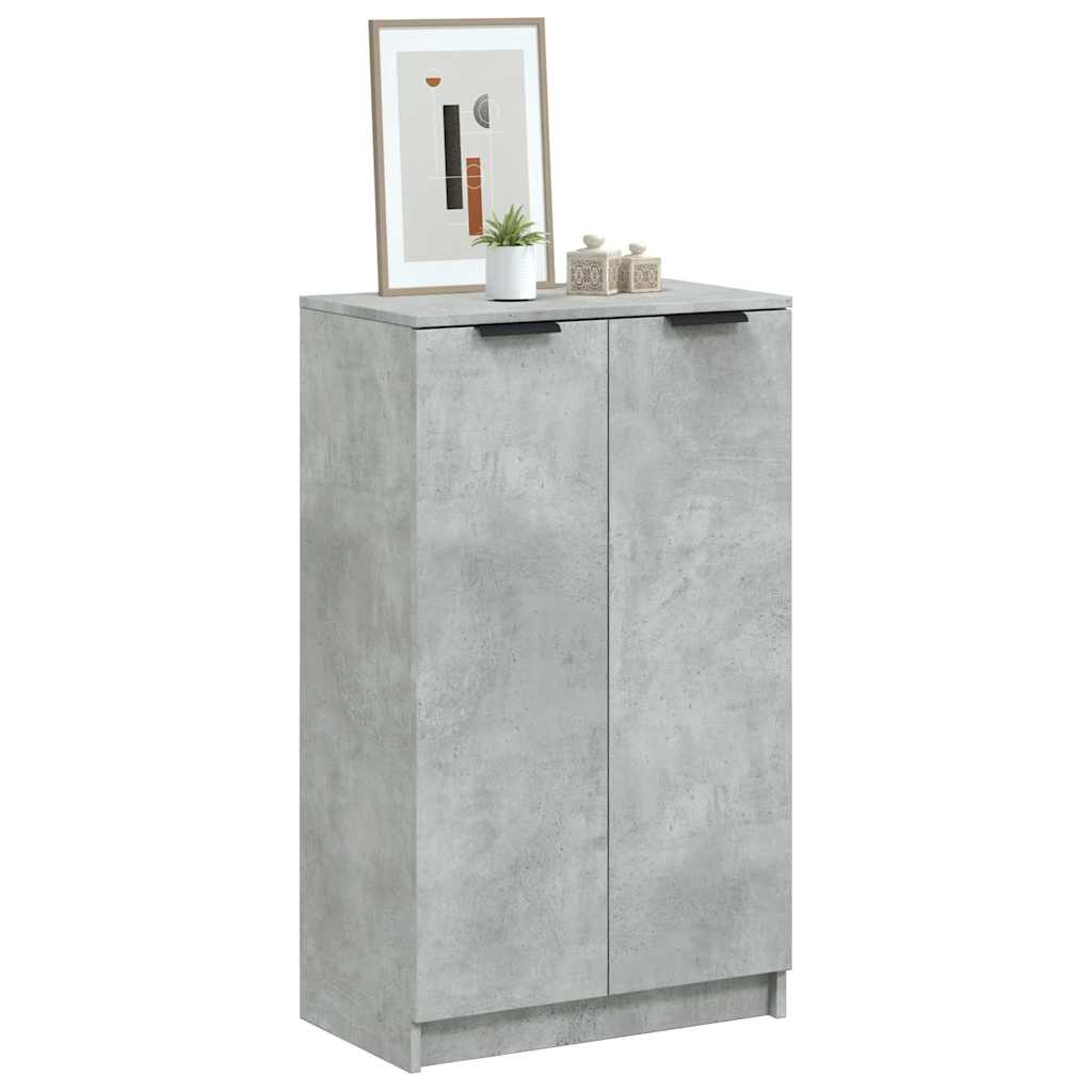 Schoenenkast 59x35x100,5 cm bewerkt hout betongrijs is nu te koop bij PeponiXL, paradijselijk wonen!