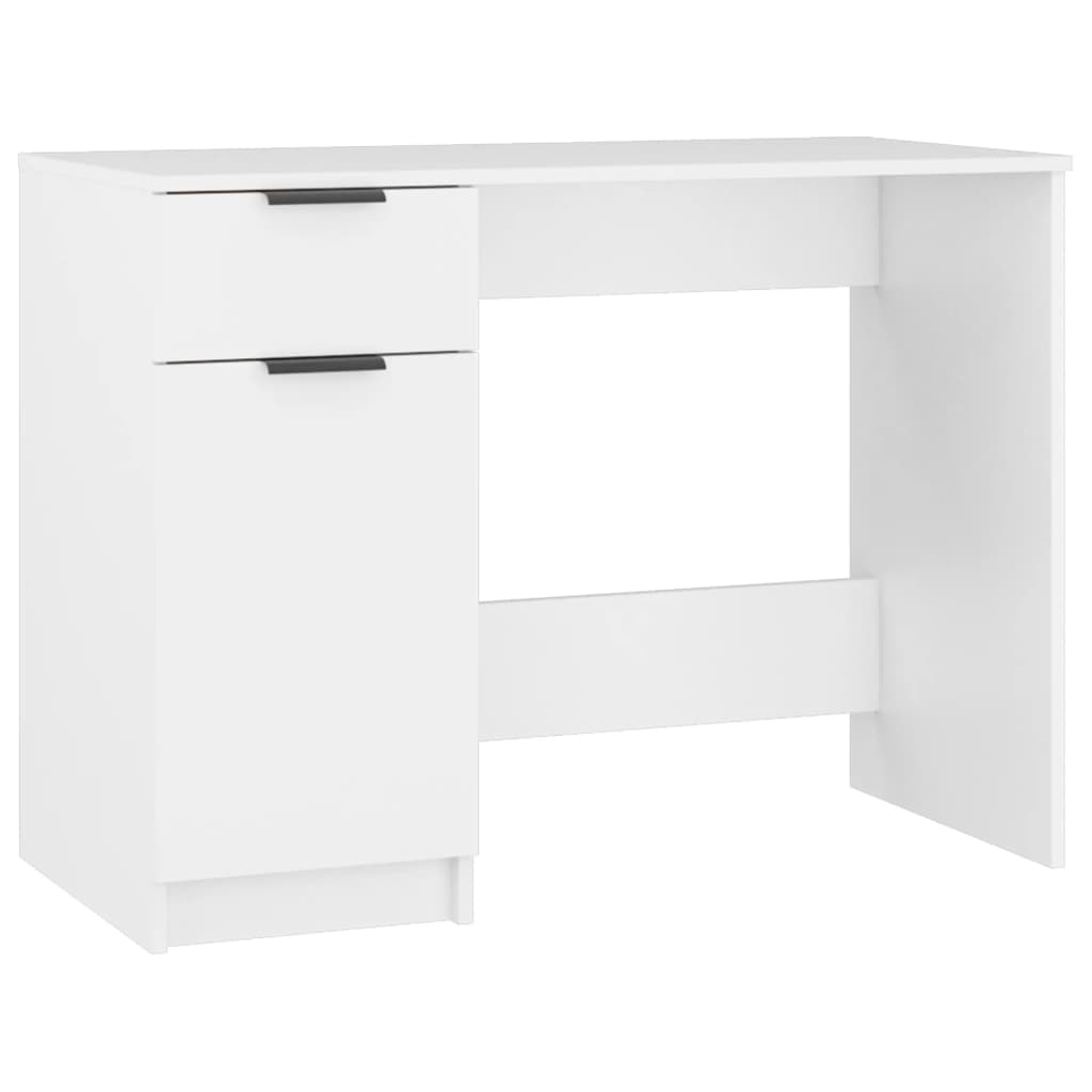 Bureau 100x50x75 cm bewerkt hout wit is nu te koop bij PeponiXL, paradijselijk wonen!