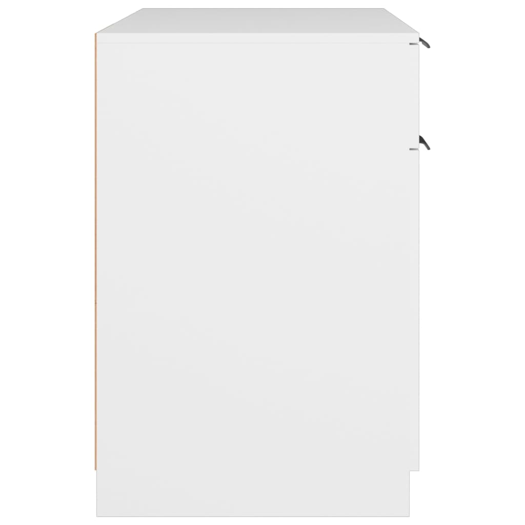 Bureau 100x50x75 cm bewerkt hout wit is nu te koop bij PeponiXL, paradijselijk wonen!