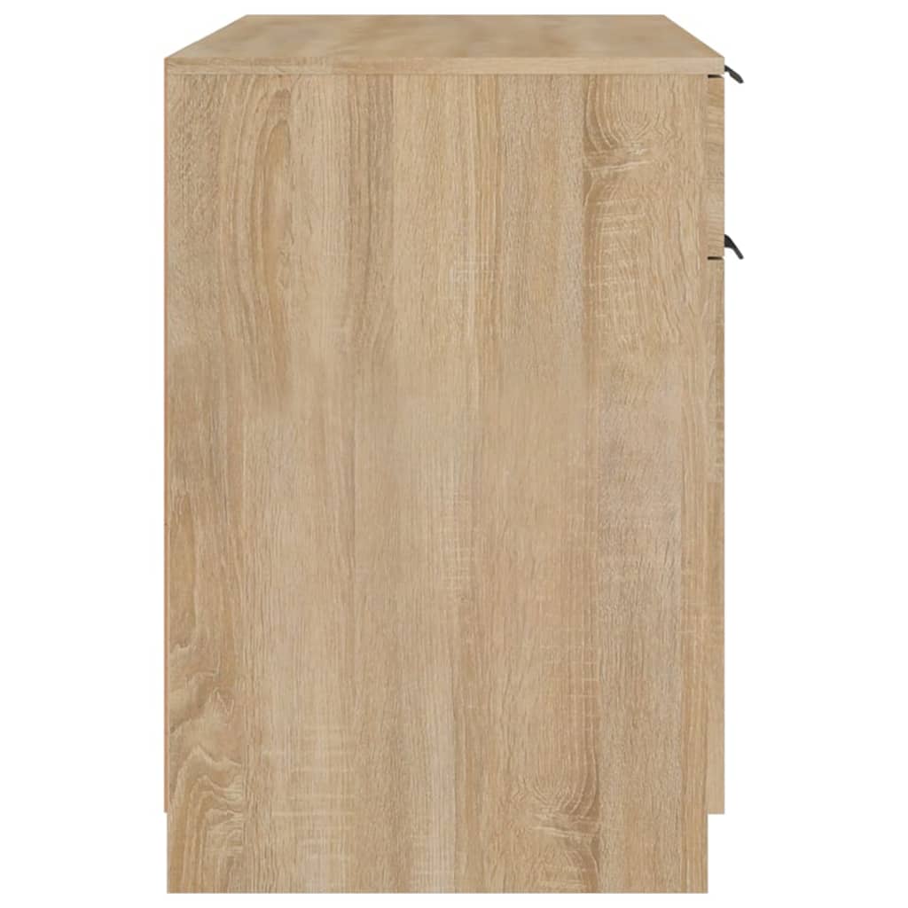 Bureau 100x50x75 cm bewerkt hout sonoma eikenkleurig is nu te koop bij PeponiXL, paradijselijk wonen!