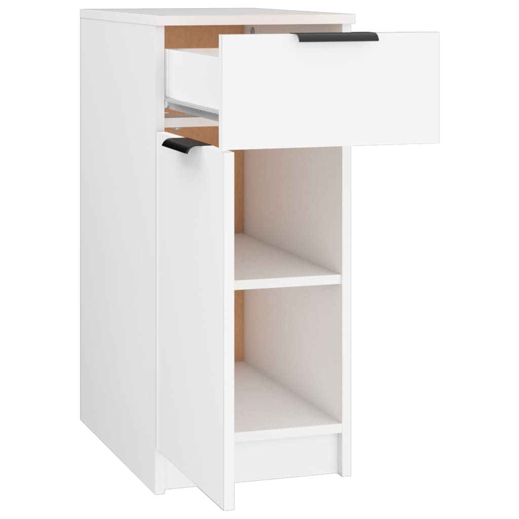 Bureaukast 33,5x50x75 cm bewerkt hout wit is nu te koop bij PeponiXL, paradijselijk wonen!