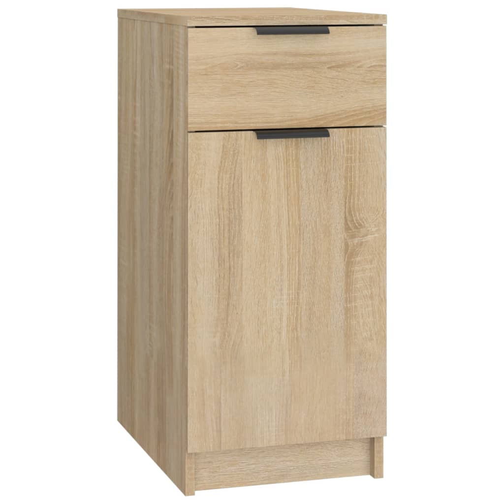 Bureaukast 33,5x50x75 cm bewerkt hout sonoma eikenkleurig is nu te koop bij PeponiXL, paradijselijk wonen!