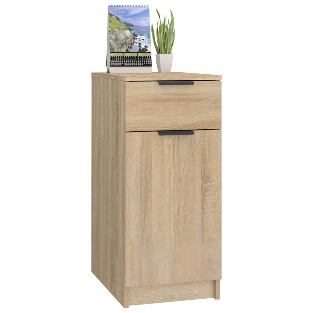 Bureaukast 33,5x50x75 cm bewerkt hout sonoma eikenkleurig is nu te koop bij PeponiXL, paradijselijk wonen!