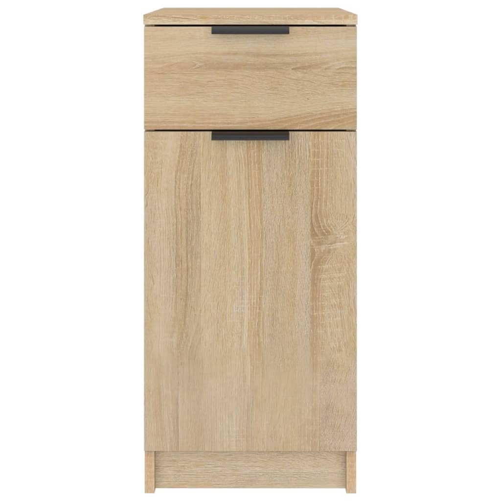 Bureaukast 33,5x50x75 cm bewerkt hout sonoma eikenkleurig is nu te koop bij PeponiXL, paradijselijk wonen!
