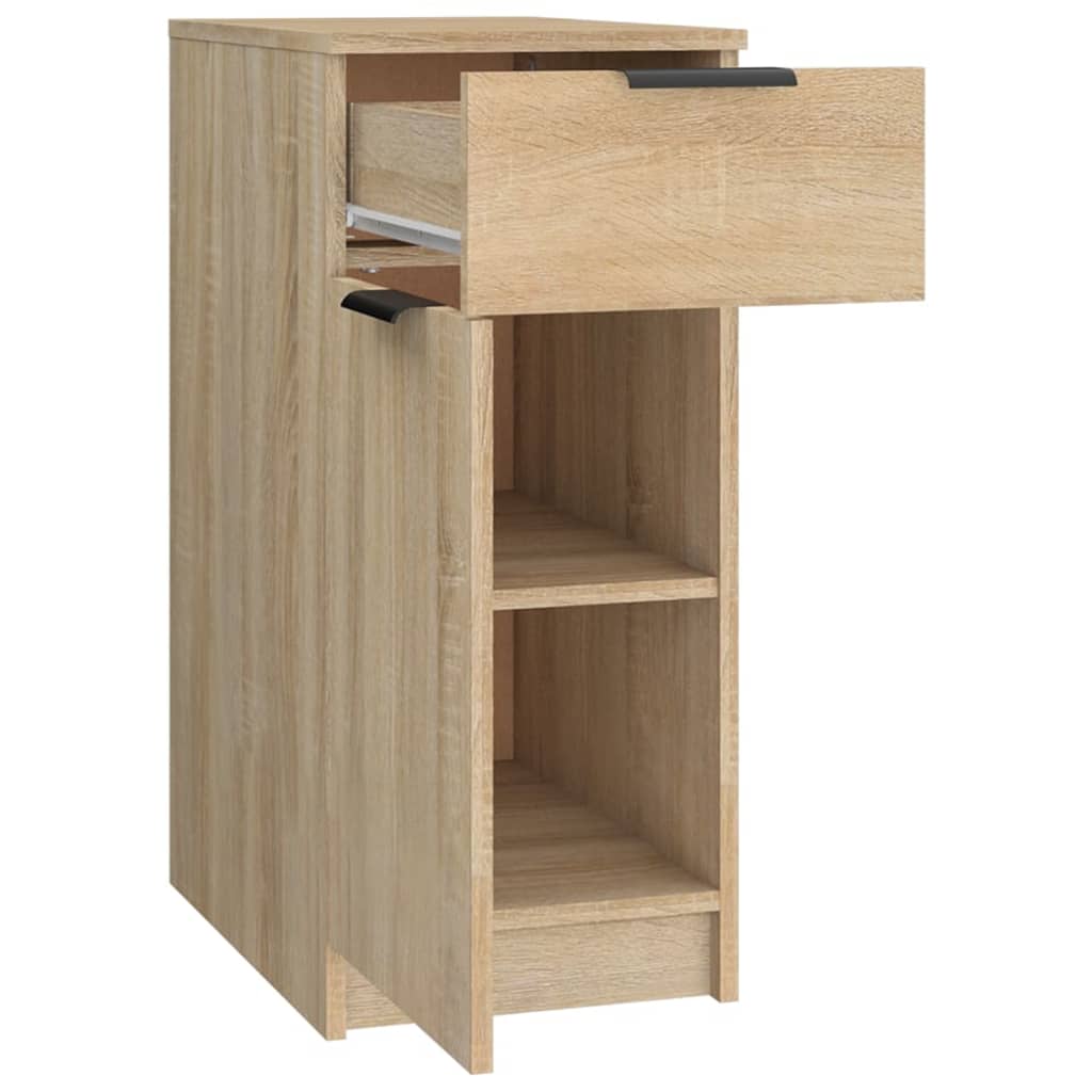Bureaukast 33,5x50x75 cm bewerkt hout sonoma eikenkleurig is nu te koop bij PeponiXL, paradijselijk wonen!