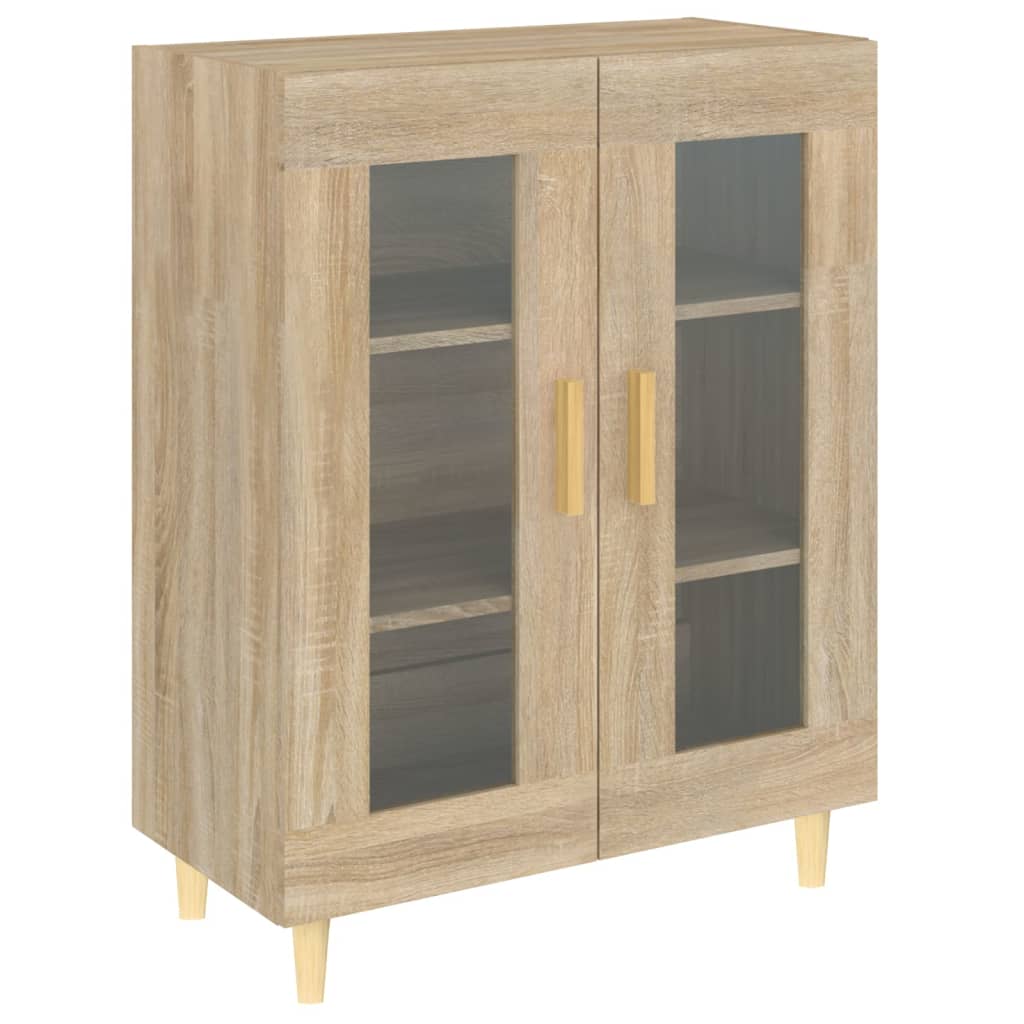 Dressoir 69,5x34x90 cm bewerkt hout sonoma eikenkleurig is nu te koop bij PeponiXL, paradijselijk wonen!