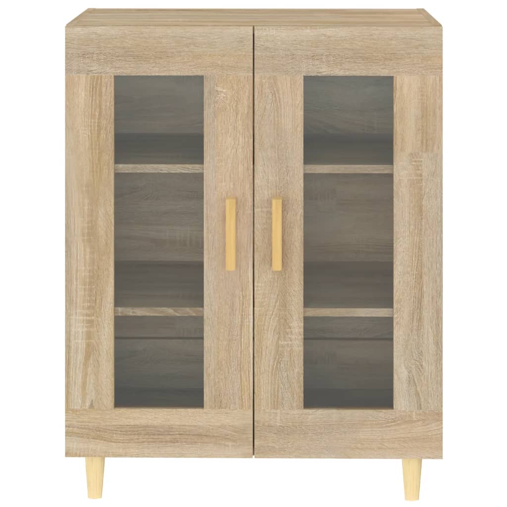 Dressoir 69,5x34x90 cm bewerkt hout sonoma eikenkleurig is nu te koop bij PeponiXL, paradijselijk wonen!