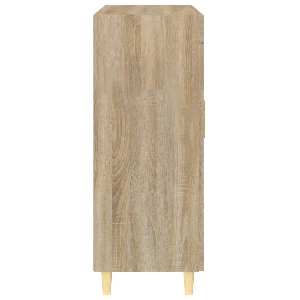 Dressoir 69,5x34x90 cm bewerkt hout sonoma eikenkleurig is nu te koop bij PeponiXL, paradijselijk wonen!