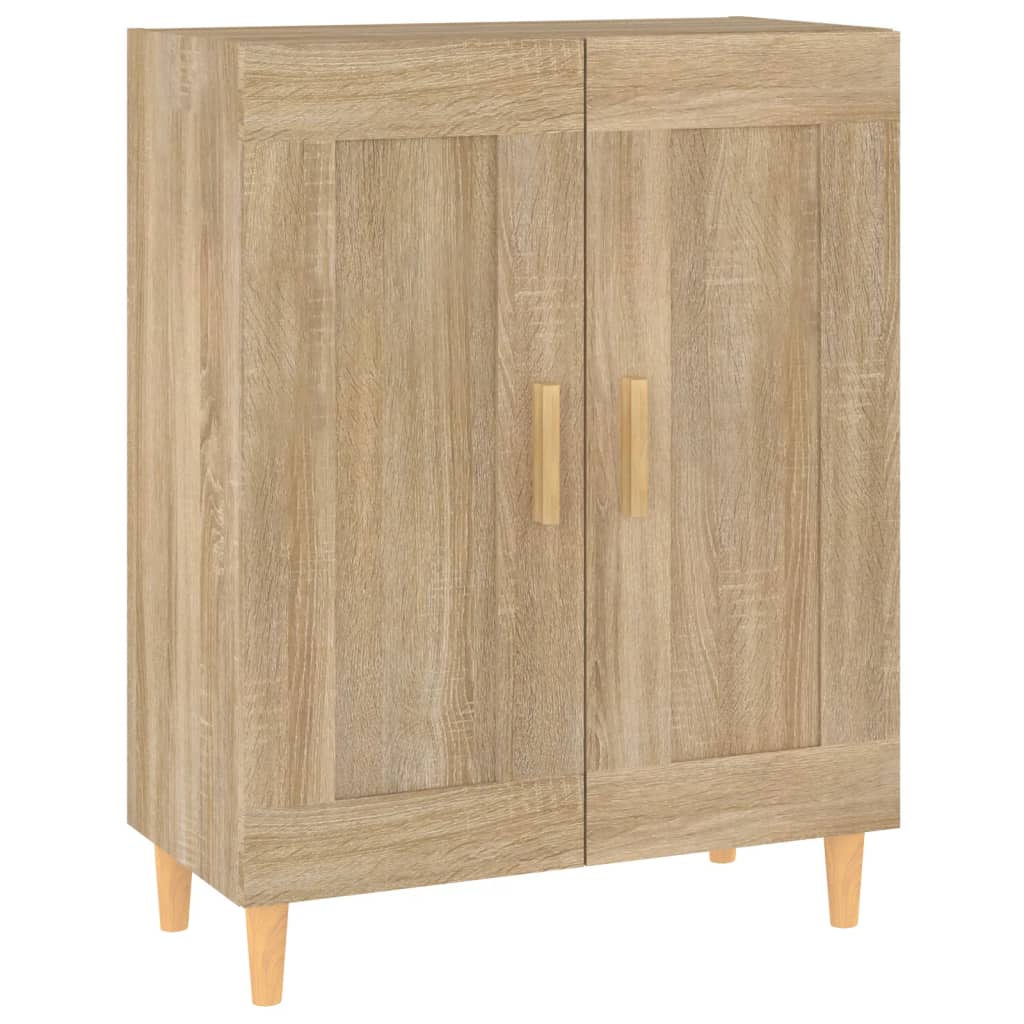 Dressoir 69,5x34x90 cm bewerkt hout sonoma eikenkleurig is nu te koop bij PeponiXL, paradijselijk wonen!