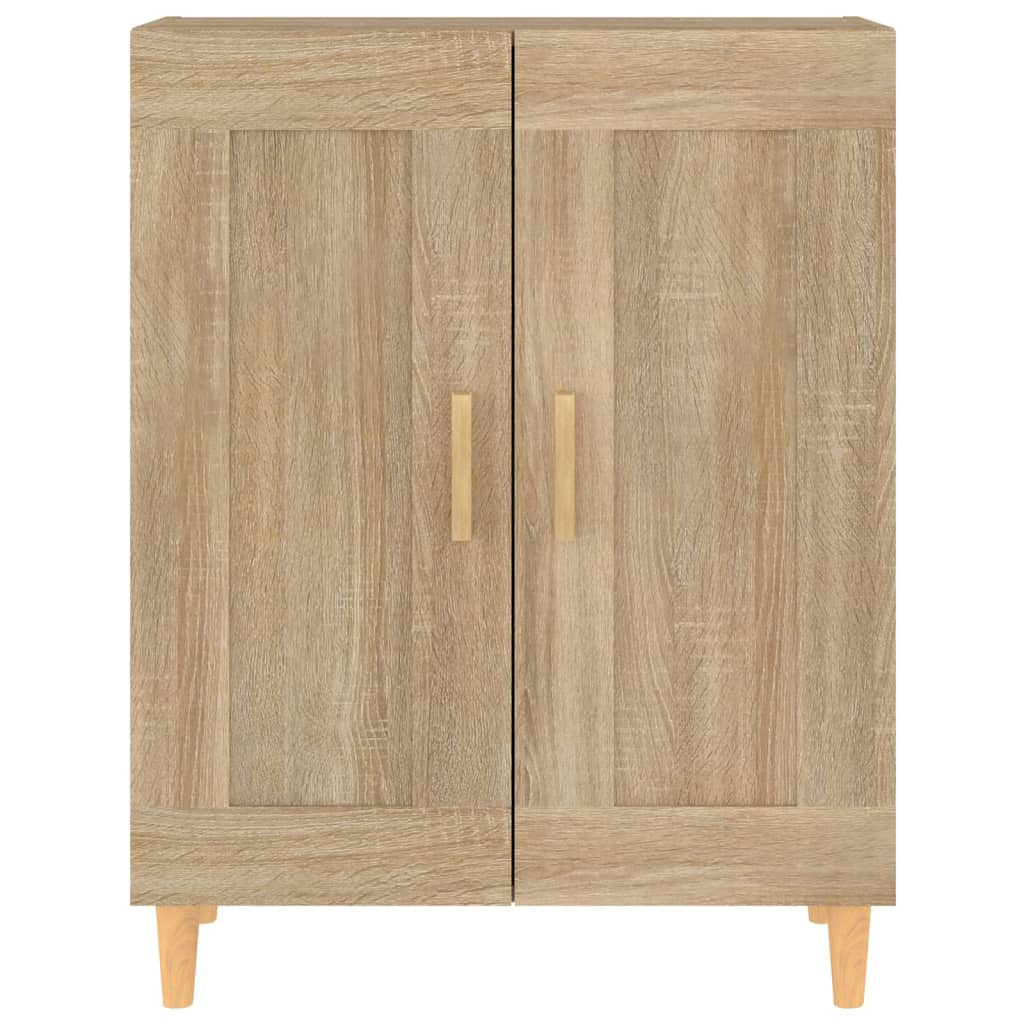 Dressoir 69,5x34x90 cm bewerkt hout sonoma eikenkleurig is nu te koop bij PeponiXL, paradijselijk wonen!