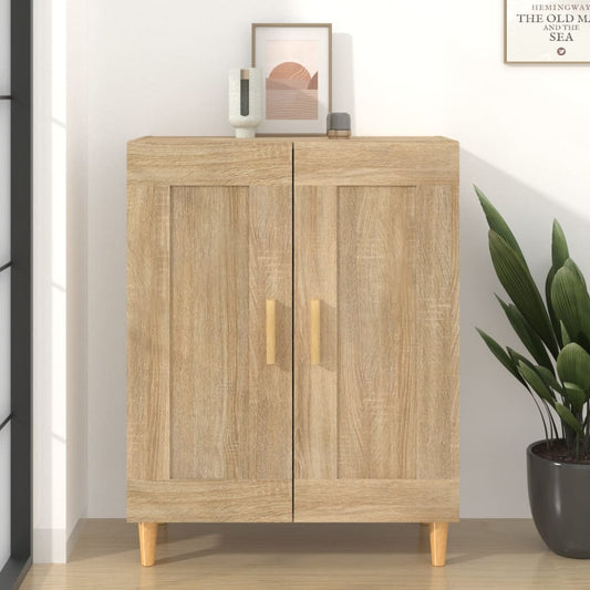 Dressoir 69,5x34x90 cm bewerkt hout sonoma eikenkleurig is nu te koop bij PeponiXL, paradijselijk wonen!