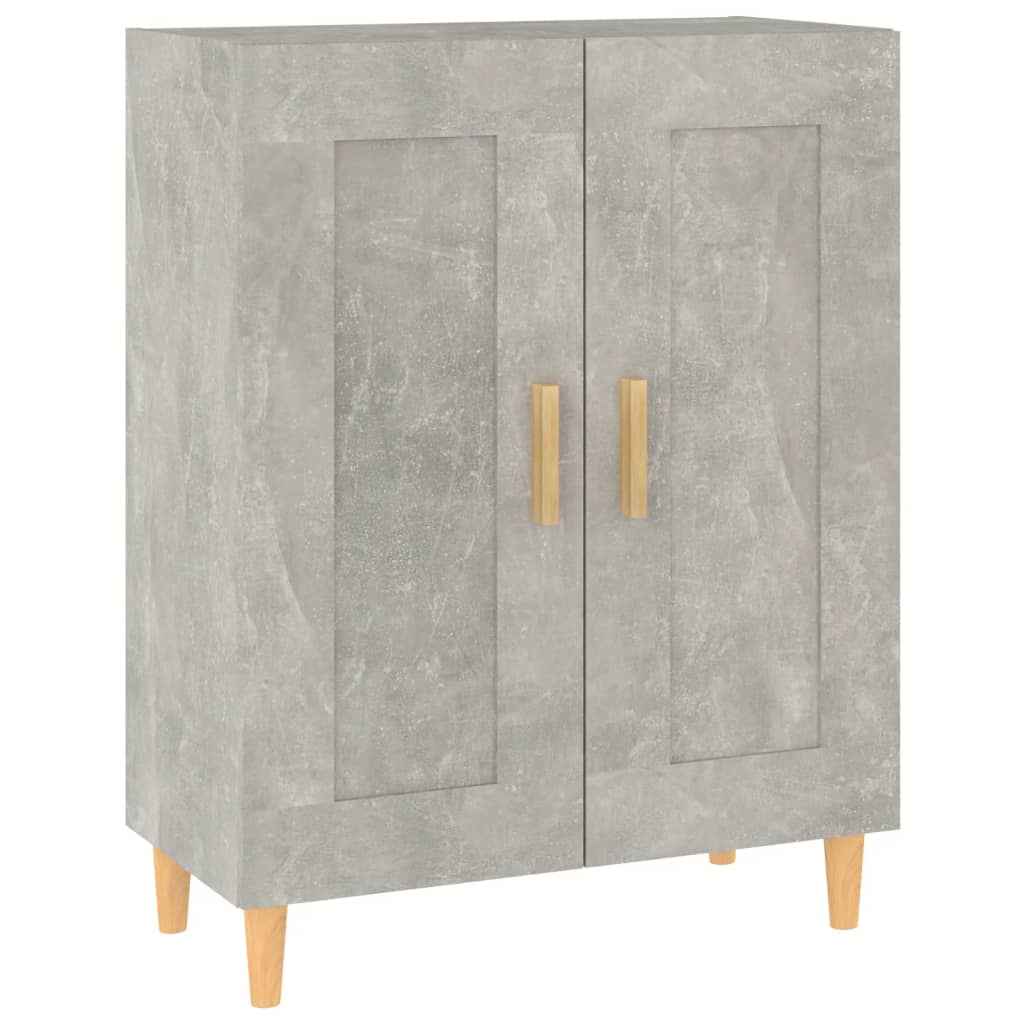 Dressoir 69,5x34x90 cm bewerkt hout betongrijs is nu te koop bij PeponiXL, paradijselijk wonen!
