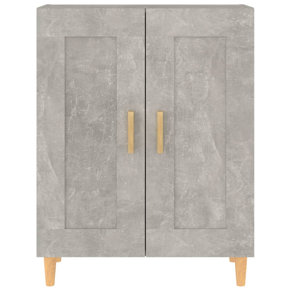 Dressoir 69,5x34x90 cm bewerkt hout betongrijs is nu te koop bij PeponiXL, paradijselijk wonen!