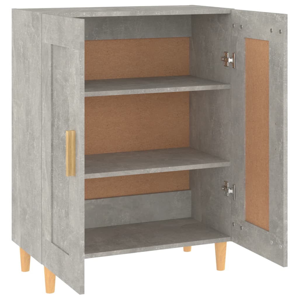 Dressoir 69,5x34x90 cm bewerkt hout betongrijs is nu te koop bij PeponiXL, paradijselijk wonen!