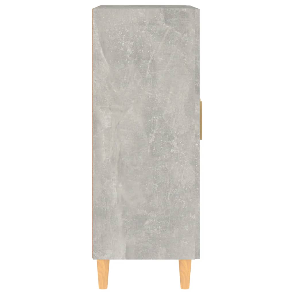 Dressoir 69,5x34x90 cm bewerkt hout betongrijs is nu te koop bij PeponiXL, paradijselijk wonen!