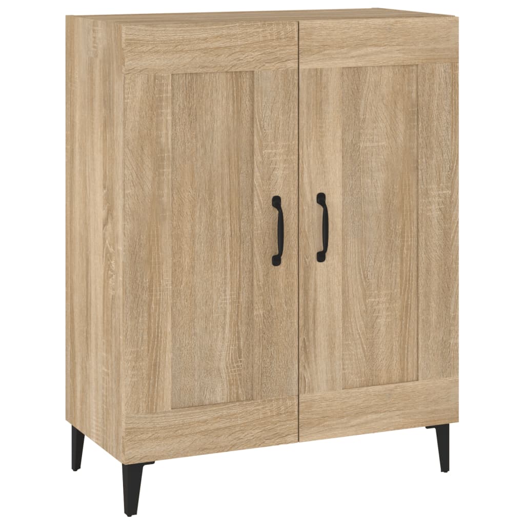 Dressoir 69,5x34x90 cm bewerkt hout sonoma eikenkleurig is nu te koop bij PeponiXL, paradijselijk wonen!