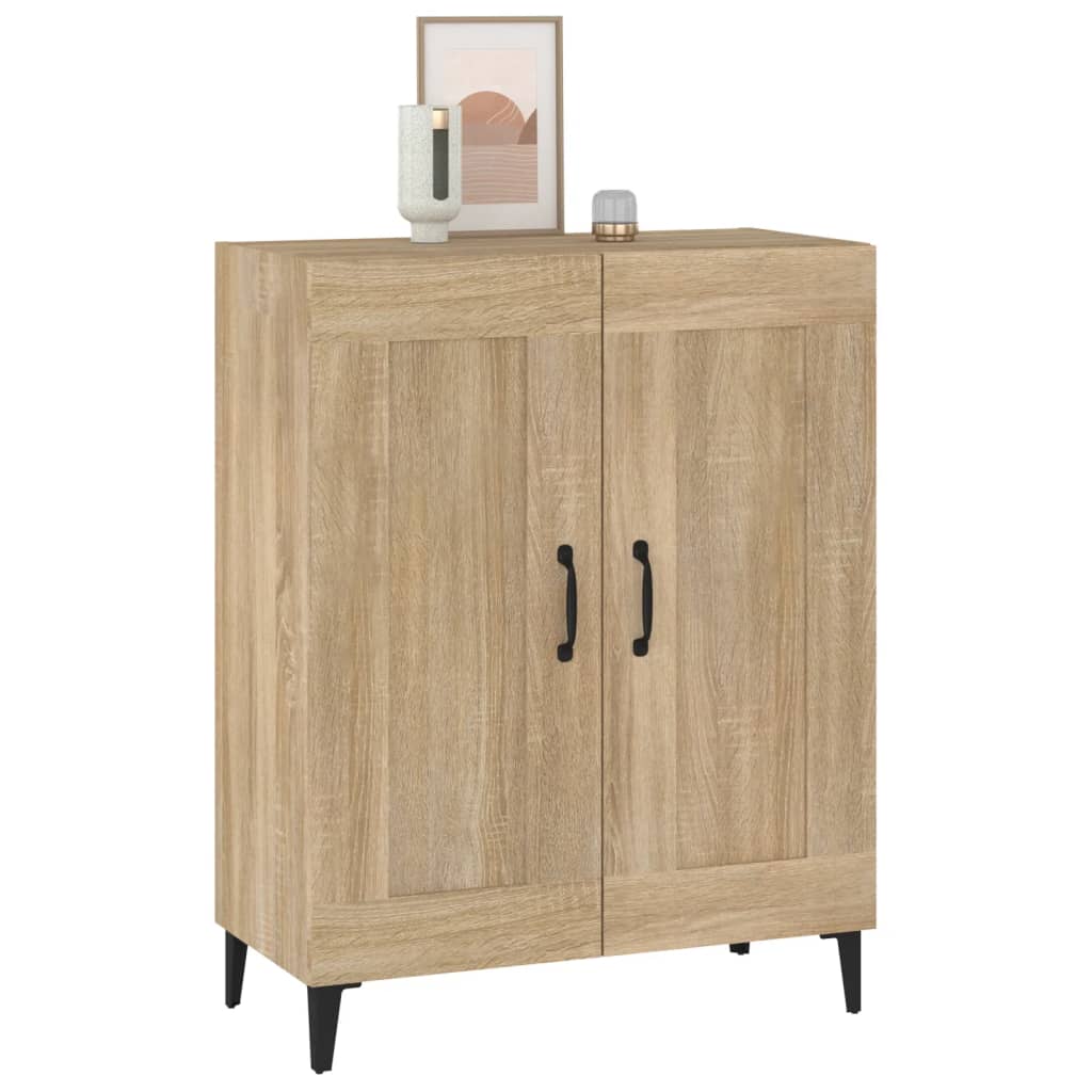 Dressoir 69,5x34x90 cm bewerkt hout sonoma eikenkleurig is nu te koop bij PeponiXL, paradijselijk wonen!