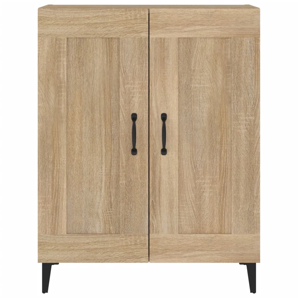 Dressoir 69,5x34x90 cm bewerkt hout sonoma eikenkleurig is nu te koop bij PeponiXL, paradijselijk wonen!