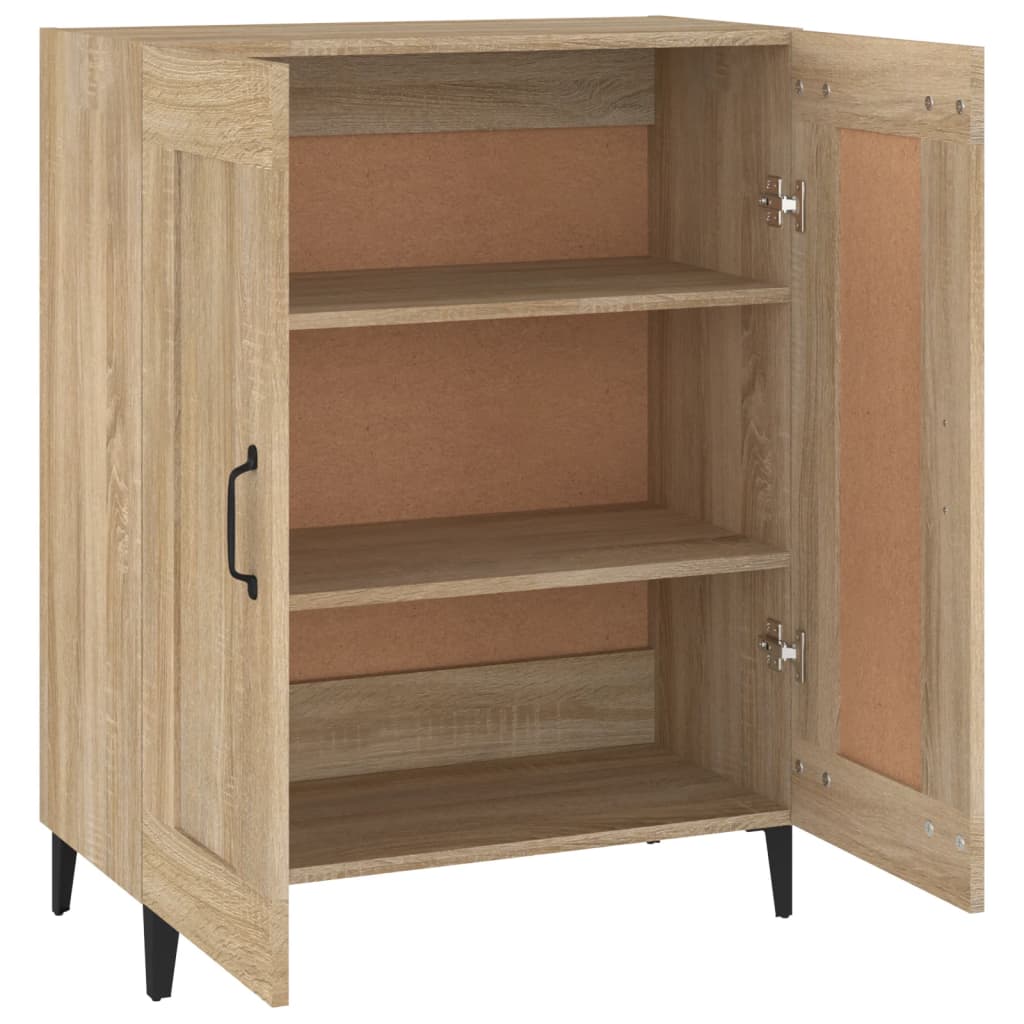 Dressoir 69,5x34x90 cm bewerkt hout sonoma eikenkleurig is nu te koop bij PeponiXL, paradijselijk wonen!