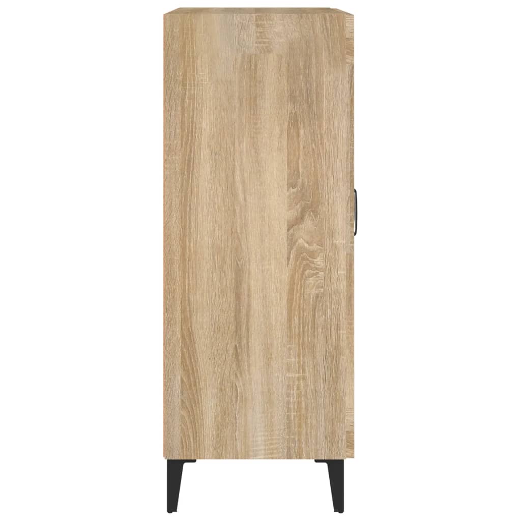 Dressoir 69,5x34x90 cm bewerkt hout sonoma eikenkleurig is nu te koop bij PeponiXL, paradijselijk wonen!