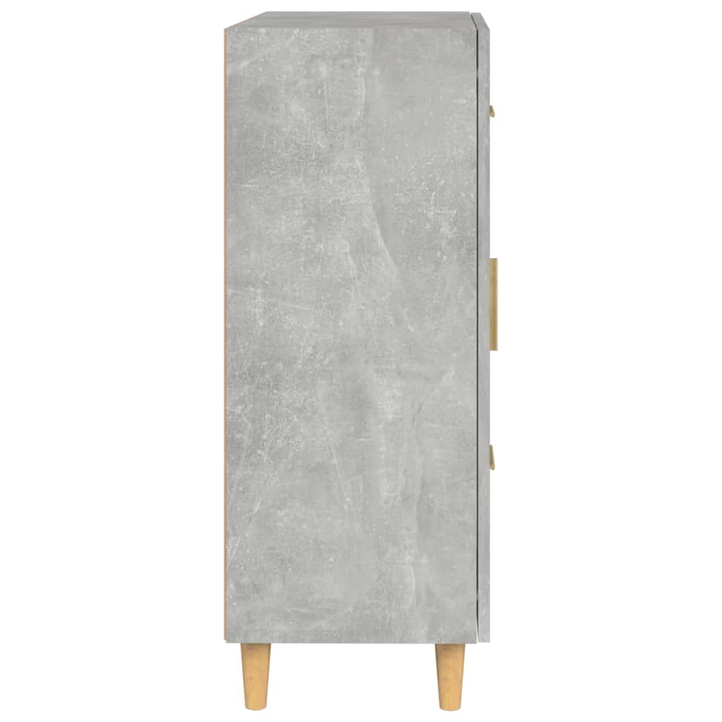 Dressoir 69,5x34x90 cm bewerkt hout betongrijs is nu te koop bij PeponiXL, paradijselijk wonen!