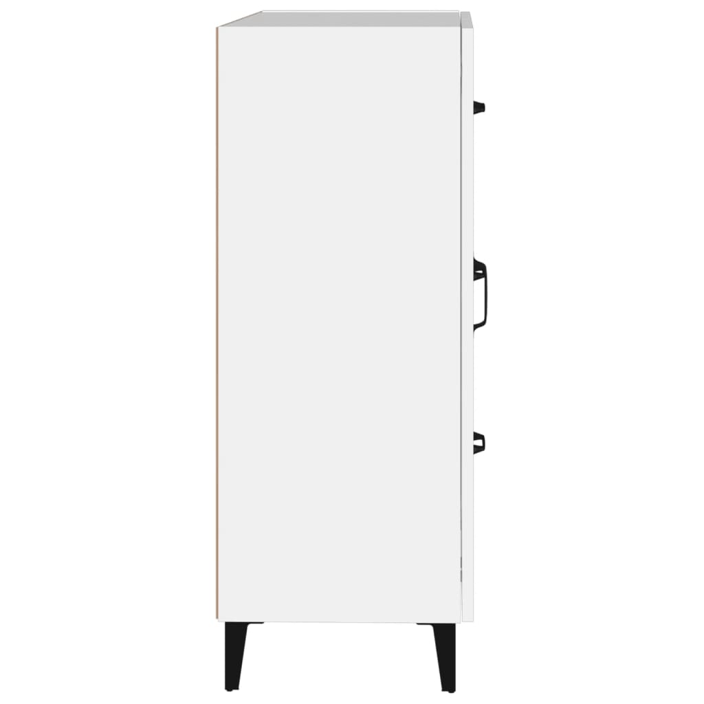 Dressoir 69,5x34x90 cm bewerkt hout wit is nu te koop bij PeponiXL, paradijselijk wonen!