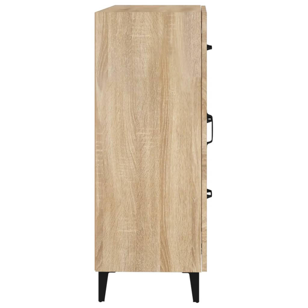 Dressoir 69,5x34x90 cm bewerkt hout sonoma eikenkleurig is nu te koop bij PeponiXL, paradijselijk wonen!