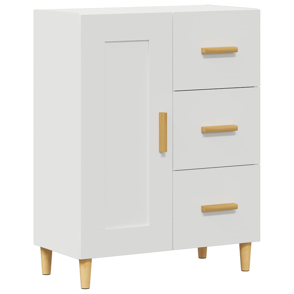 Dressoir 69,5x34x90 cm bewerkt hout wit is nu te koop bij PeponiXL, paradijselijk wonen!