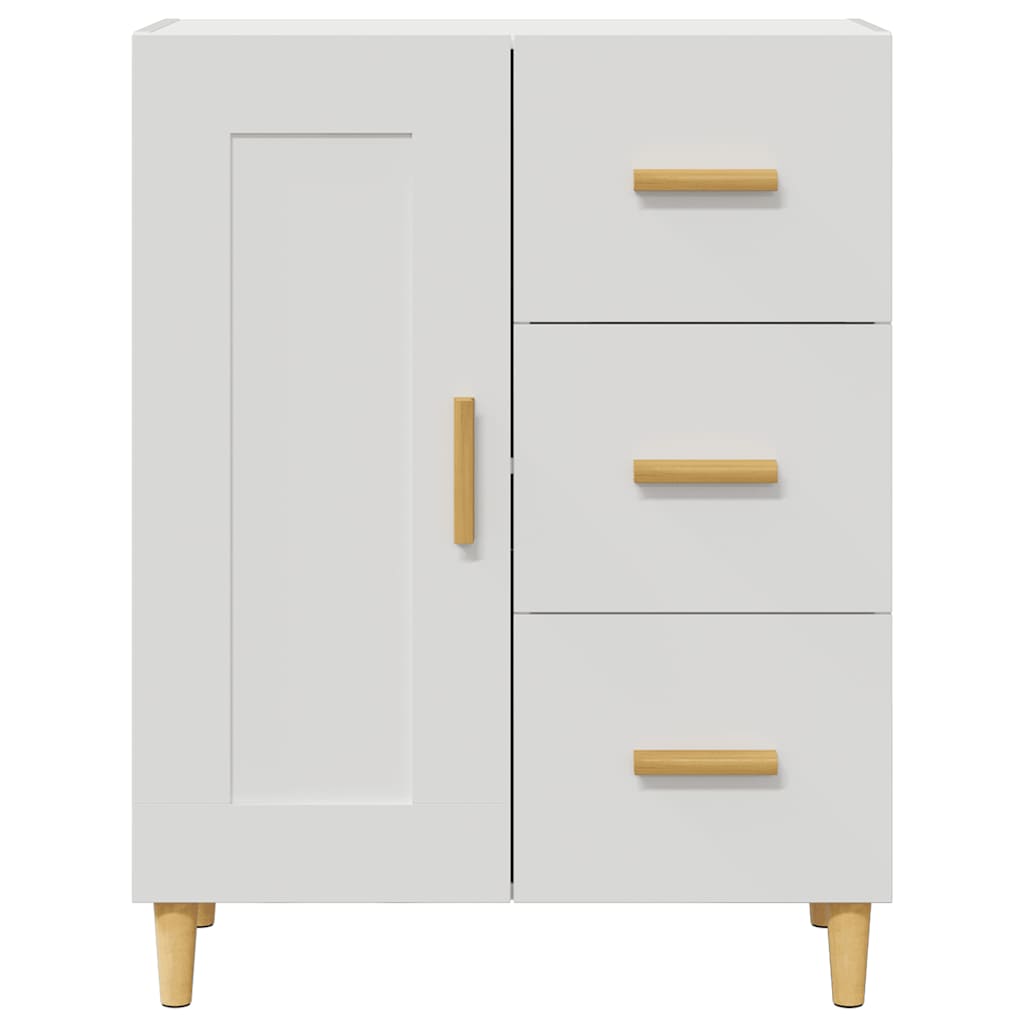 Dressoir 69,5x34x90 cm bewerkt hout wit is nu te koop bij PeponiXL, paradijselijk wonen!