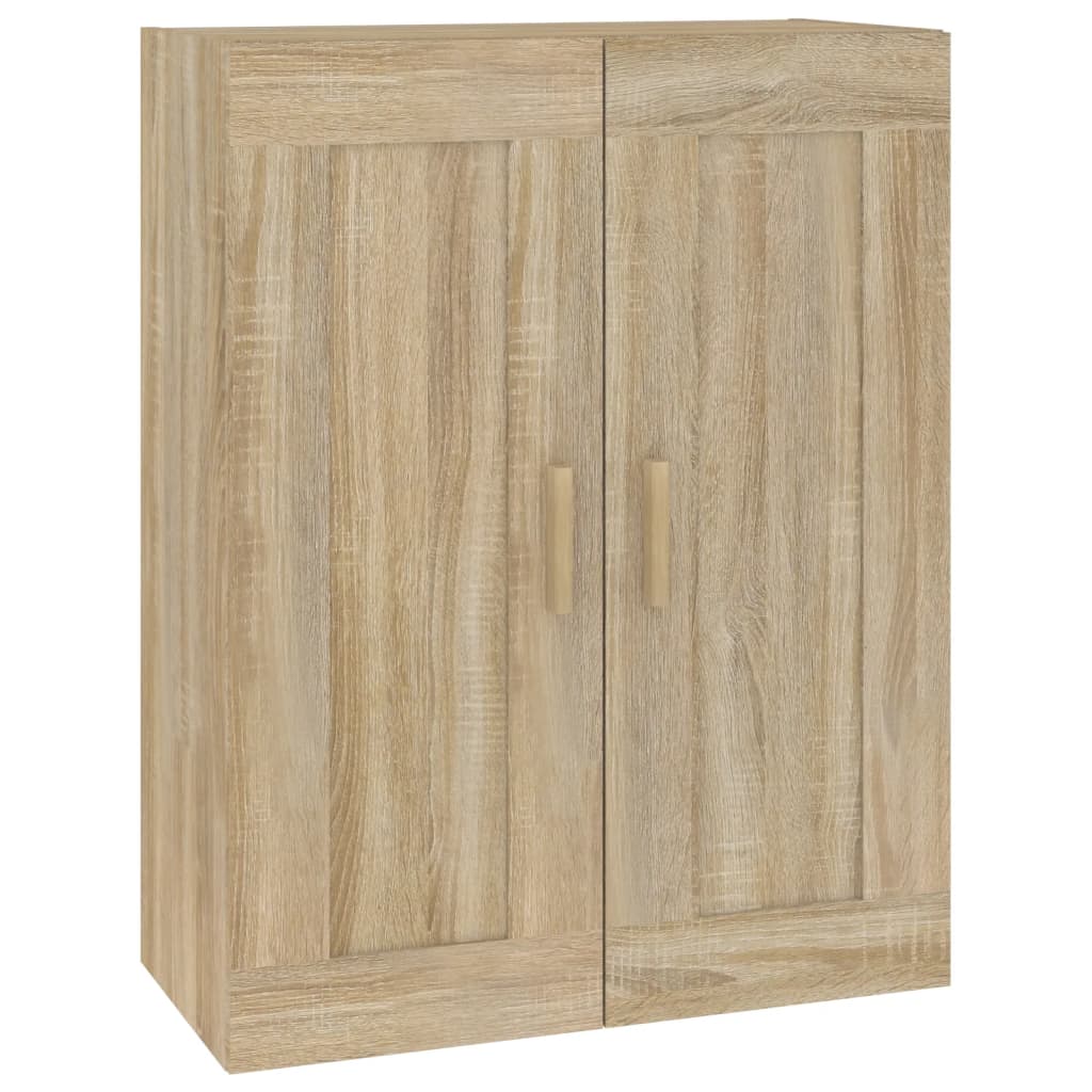 Wandkast 69,5x32,5x90 cm bewerkt hout sonoma eikenkleurig is nu te koop bij PeponiXL, paradijselijk wonen!