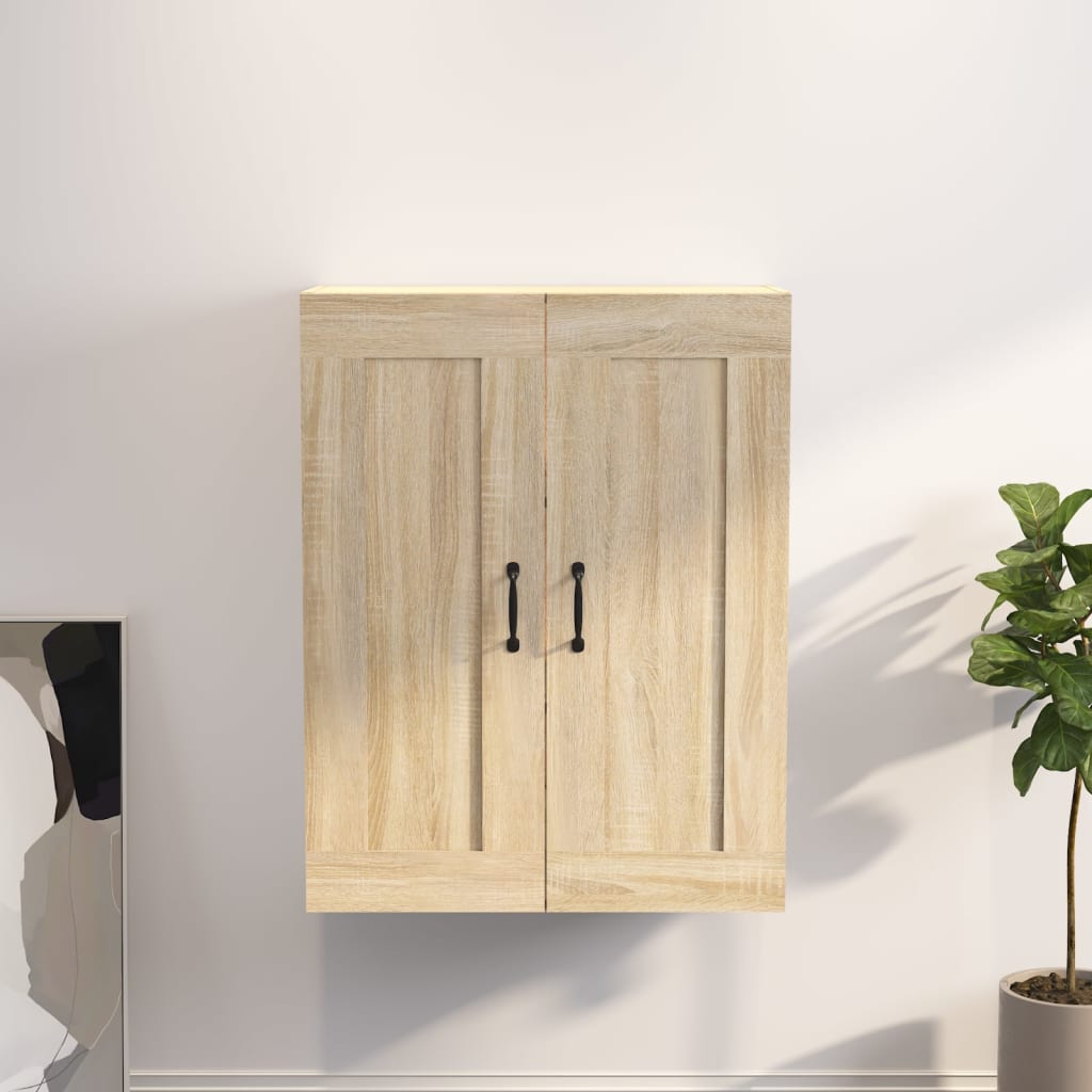 Hangkast 69,5x32,5x90 cm sonoma eikenkleurig is nu te koop bij PeponiXL, paradijselijk wonen!