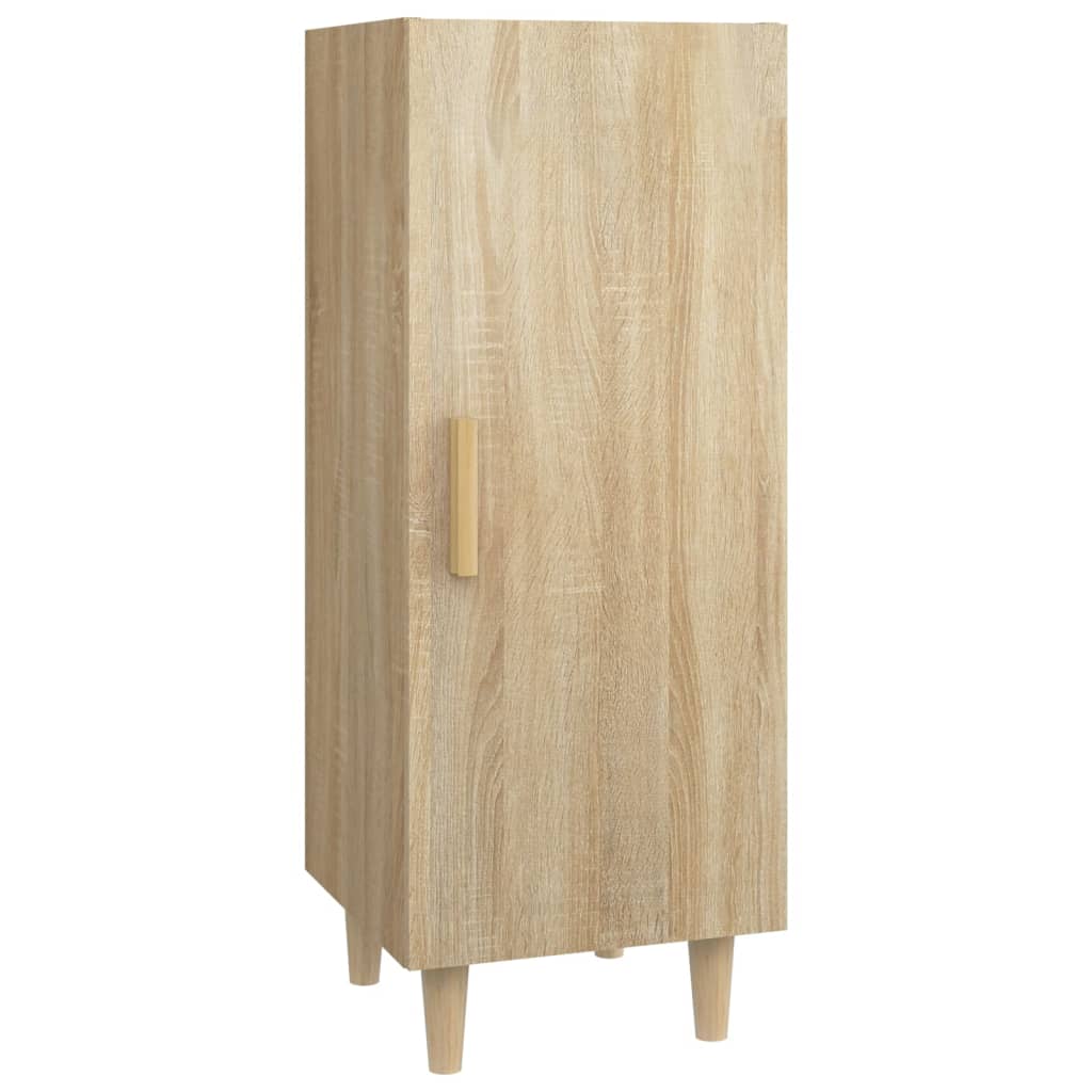 Dressoir 34,5x34x90 cm bewerkt hout sonoma eikenkleurig is nu te koop bij PeponiXL, paradijselijk wonen!