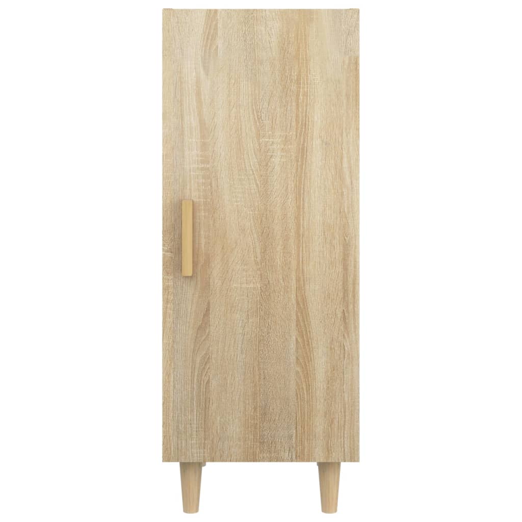 Dressoir 34,5x34x90 cm bewerkt hout sonoma eikenkleurig is nu te koop bij PeponiXL, paradijselijk wonen!