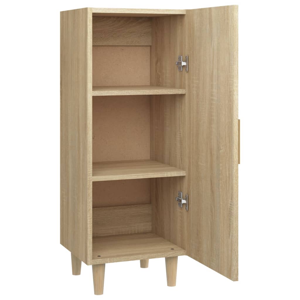Dressoir 34,5x34x90 cm bewerkt hout sonoma eikenkleurig is nu te koop bij PeponiXL, paradijselijk wonen!