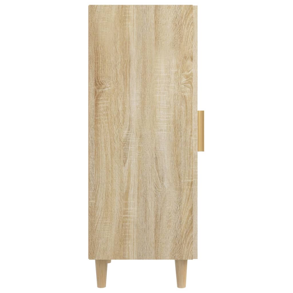Dressoir 34,5x34x90 cm bewerkt hout sonoma eikenkleurig is nu te koop bij PeponiXL, paradijselijk wonen!