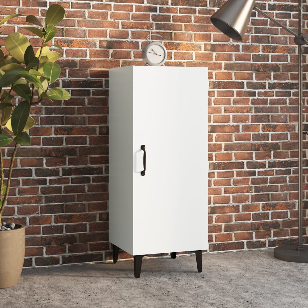 Dressoir 34,5x34x90 cm bewerkt hout wit is nu te koop bij PeponiXL, paradijselijk wonen!