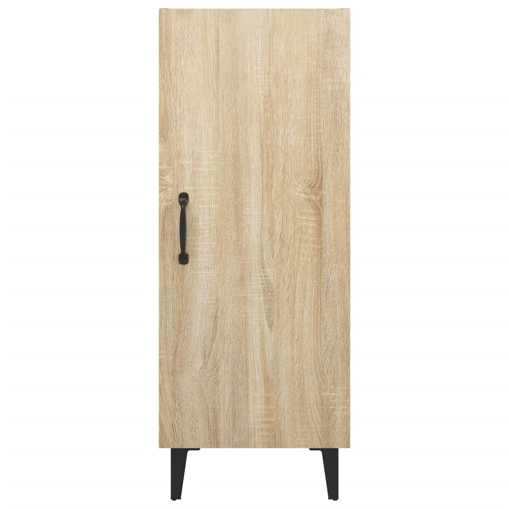 Dressoir 34,5x34x90 cm bewerkt hout sonoma eikenkleurig is nu te koop bij PeponiXL, paradijselijk wonen!