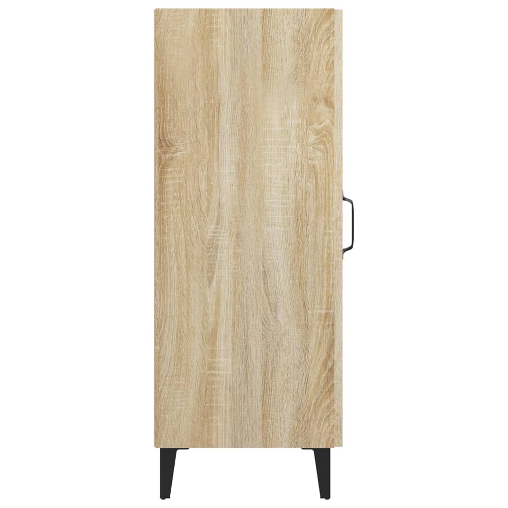 Dressoir 34,5x34x90 cm bewerkt hout sonoma eikenkleurig is nu te koop bij PeponiXL, paradijselijk wonen!
