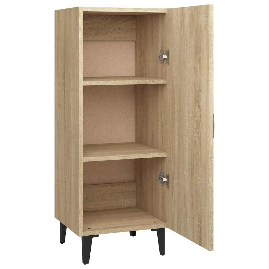Dressoir 34,5x34x90 cm bewerkt hout sonoma eikenkleurig is nu te koop bij PeponiXL, paradijselijk wonen!