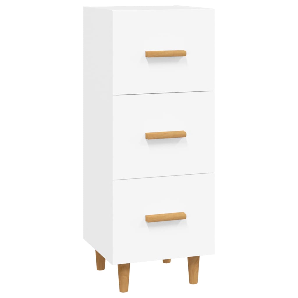 Dressoir 34,5x34x90 cm bewerkt hout wit is nu te koop bij PeponiXL, paradijselijk wonen!