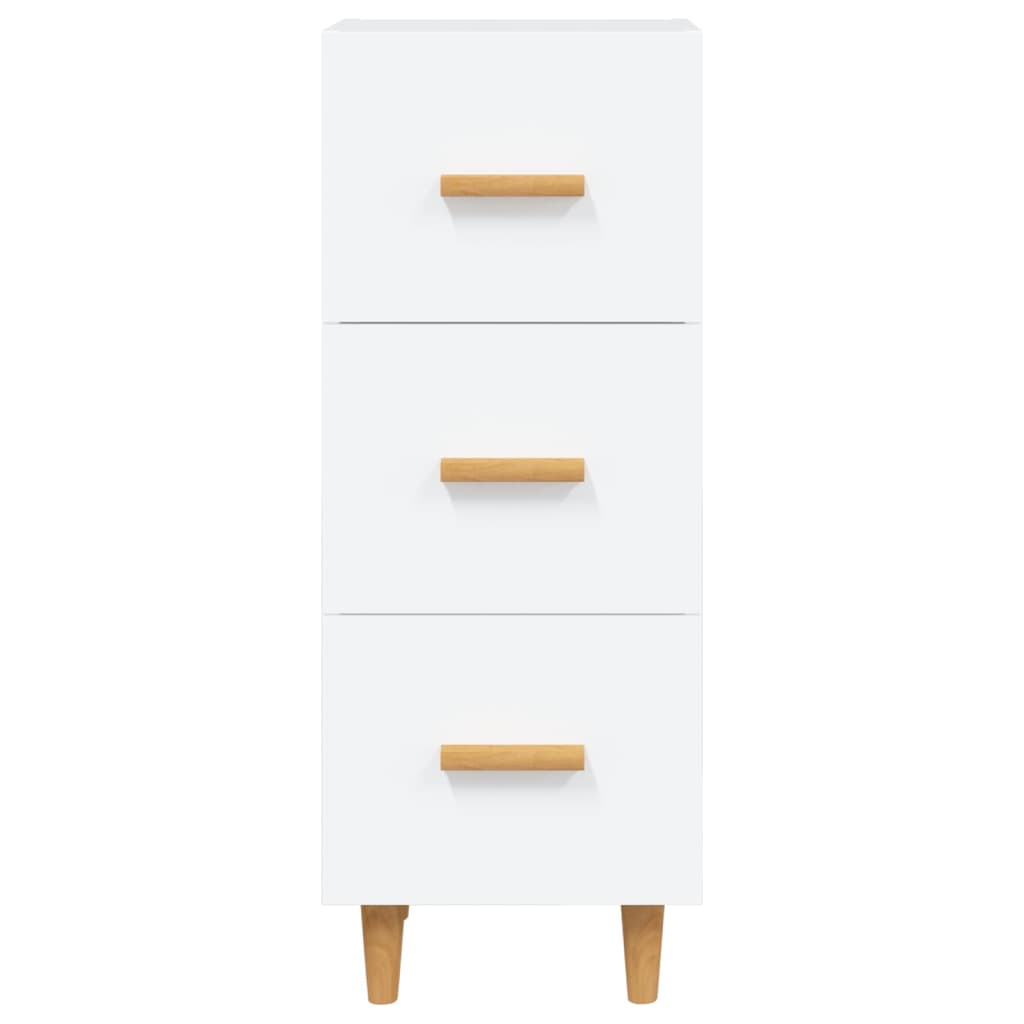 Dressoir 34,5x34x90 cm bewerkt hout wit is nu te koop bij PeponiXL, paradijselijk wonen!