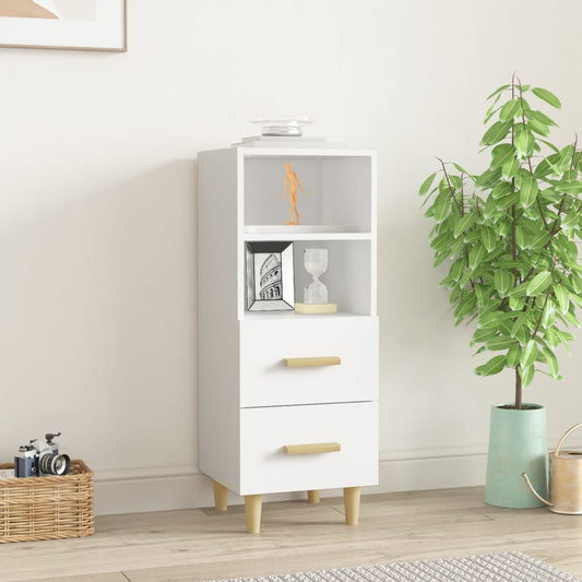 Dressoir 34,5x34x90 cm bewerkt hout wit is nu te koop bij PeponiXL, paradijselijk wonen!