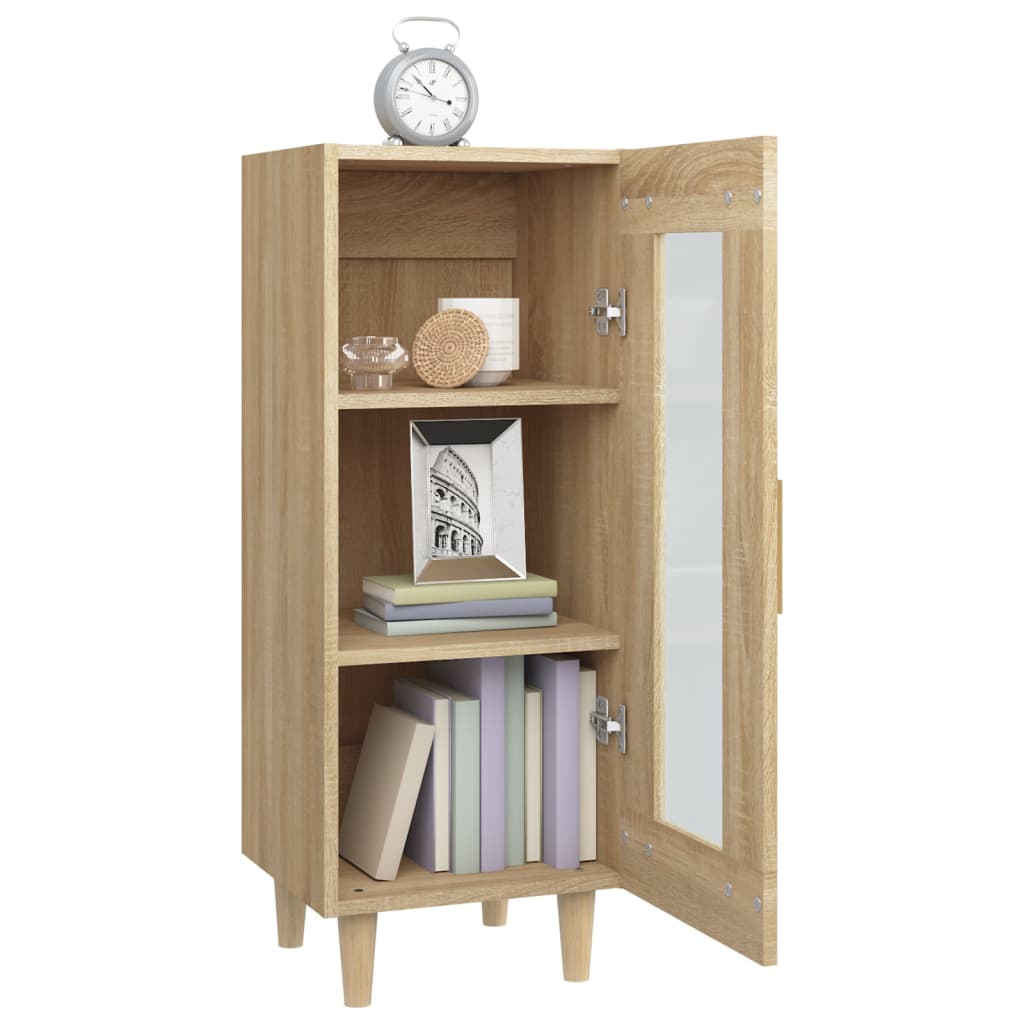 Dressoir 34,5x34x90 cm bewerkt hout sonoma eiken is nu te koop bij PeponiXL, paradijselijk wonen!