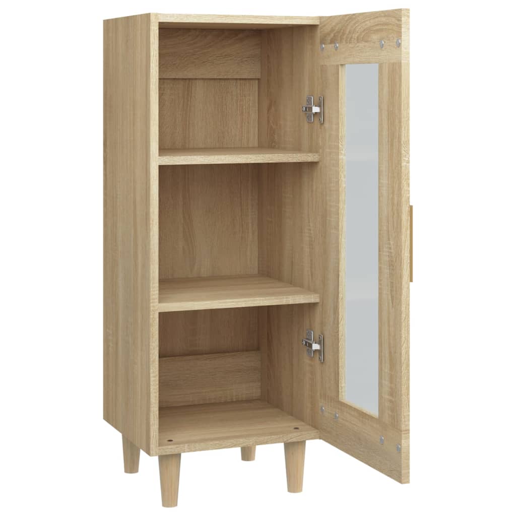 Dressoir 34,5x34x90 cm bewerkt hout sonoma eiken is nu te koop bij PeponiXL, paradijselijk wonen!
