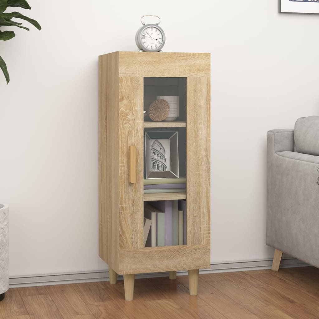 Dressoir 34,5x34x90 cm bewerkt hout sonoma eiken is nu te koop bij PeponiXL, paradijselijk wonen!