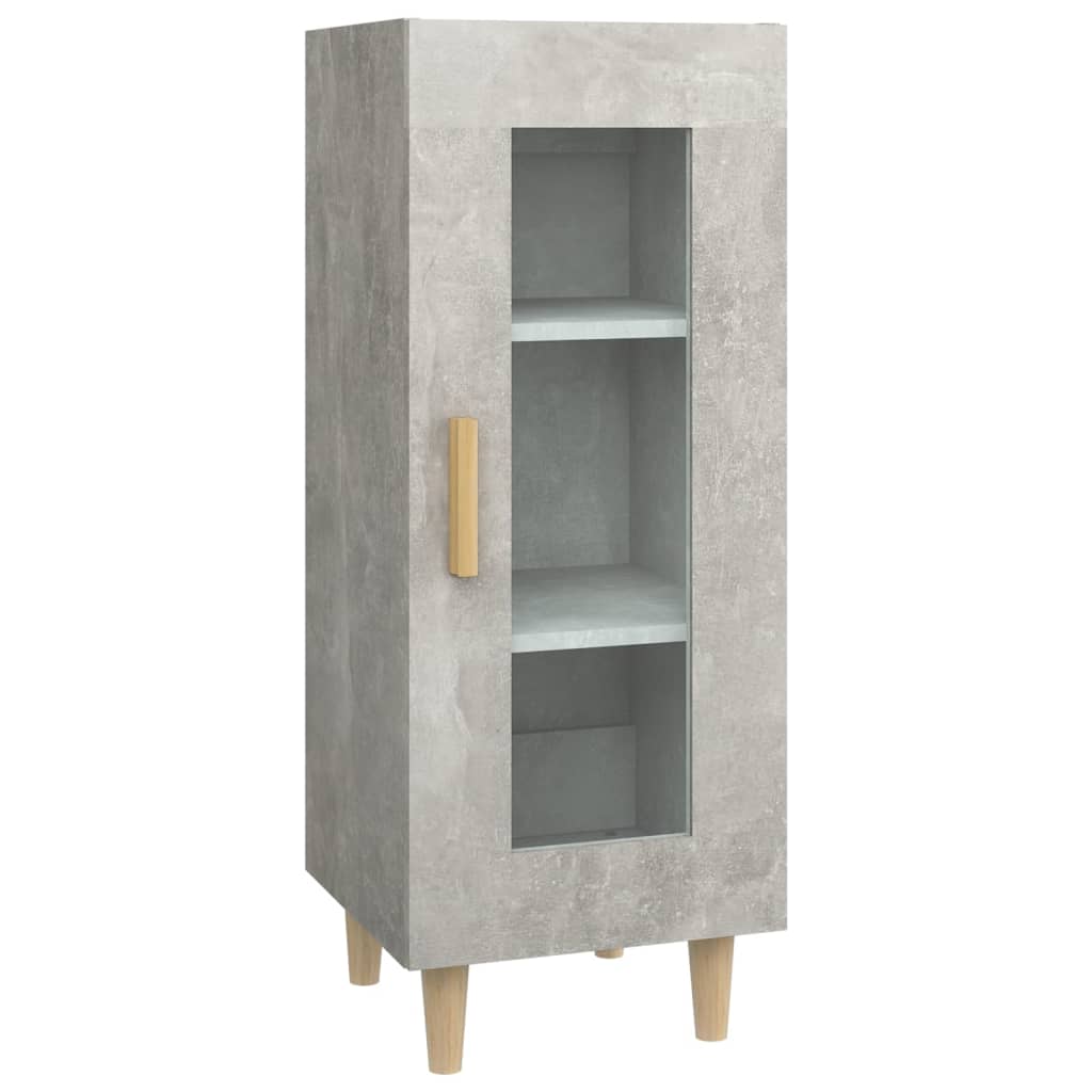 Dressoir 34,5x34x90 cm bewerkt hout betongrijs is nu te koop bij PeponiXL, paradijselijk wonen!