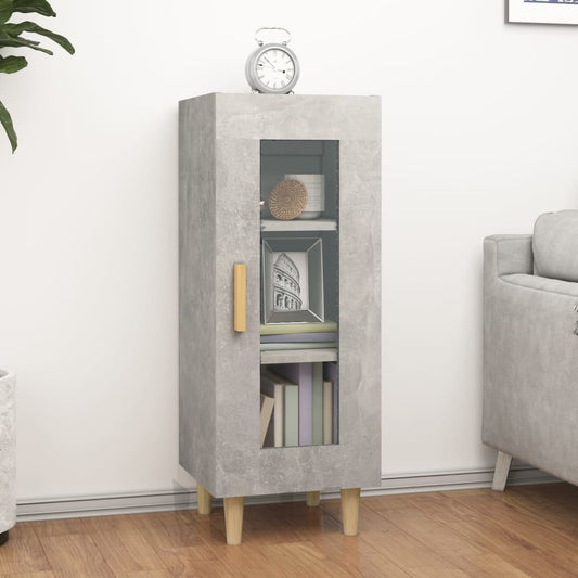 Dressoir 34,5x34x90 cm bewerkt hout betongrijs is nu te koop bij PeponiXL, paradijselijk wonen!