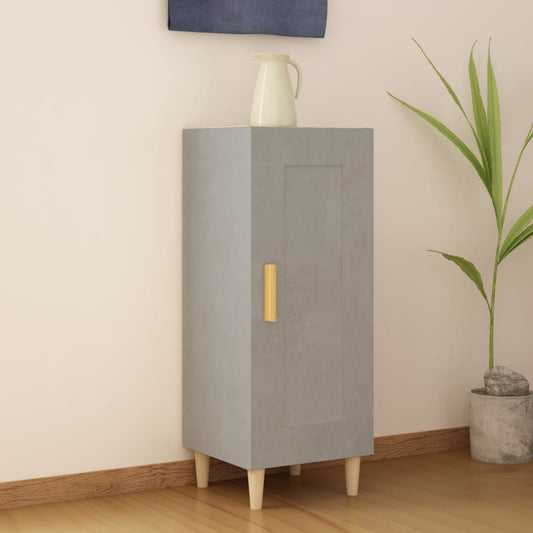 Dressoir 34,5x34x90 cm bewerkt hout betongrijs is nu te koop bij PeponiXL, paradijselijk wonen!