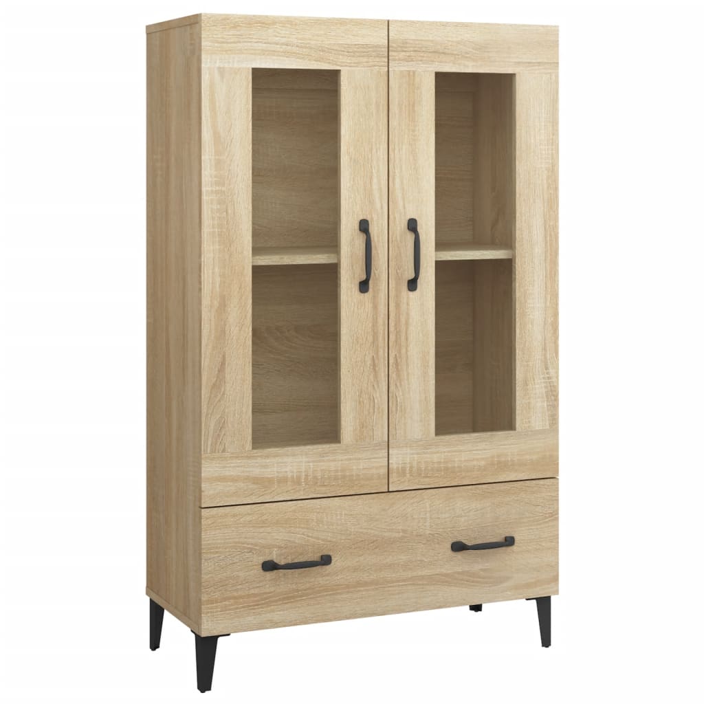 Hoge kast 70x31x115 cm bewerkt hout sonoma eikenkleurig is nu te koop bij PeponiXL, paradijselijk wonen!